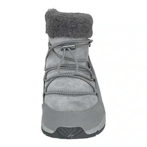 Easy Spirit Voyage Grey Leather Insulated Womens Ankle Boots Size 6M - Picture 4 of 11
